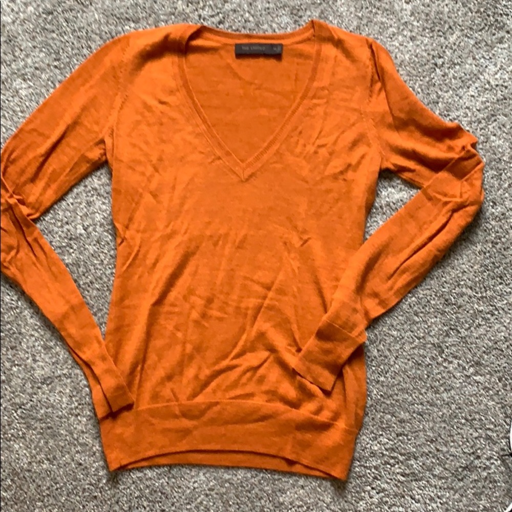 Limited Burnt orange merino wool sweater